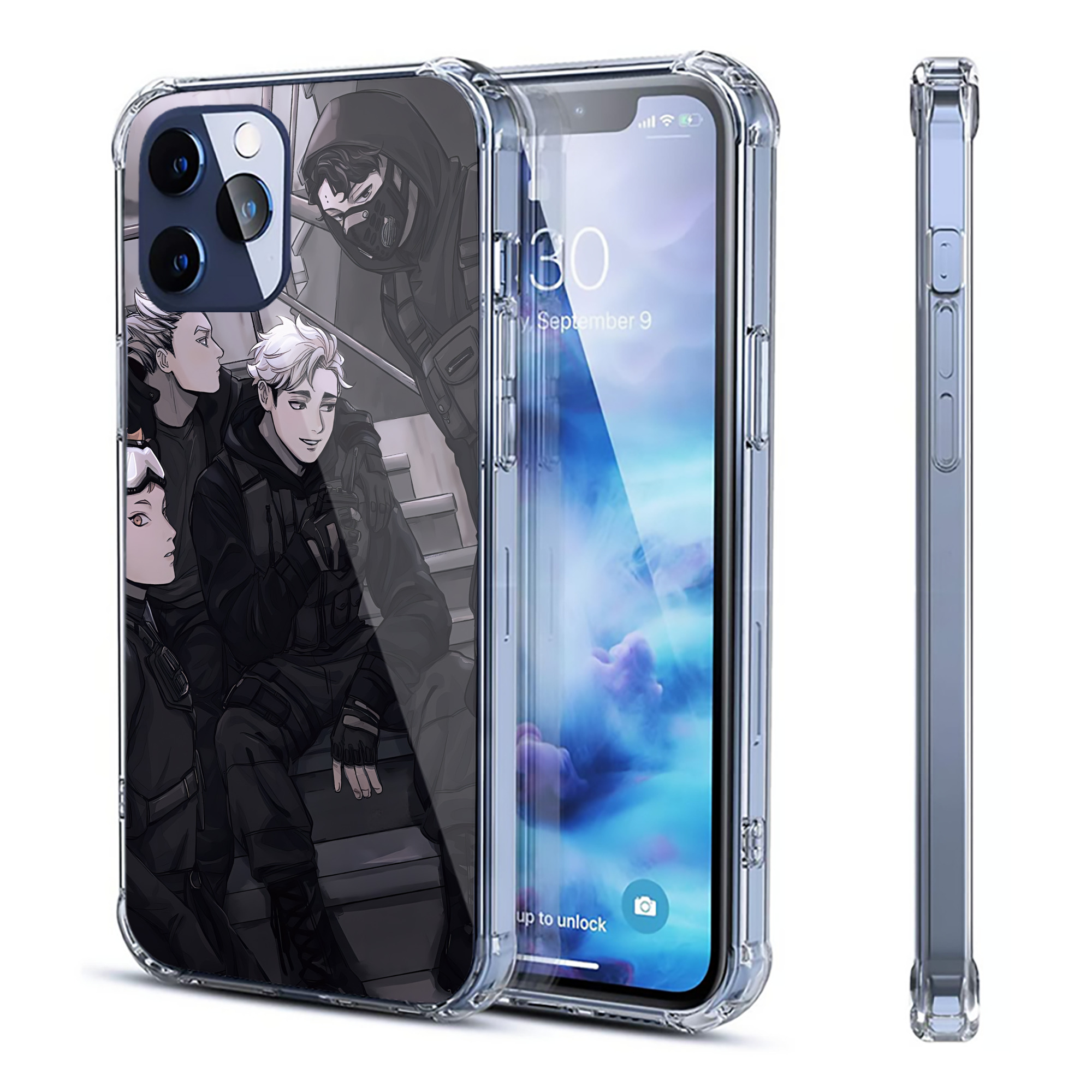 （画像用） ハイキュー!! Haikyu!! 【iPhone 12シリーズ対応】透明スマホケース（クリアソフトケース）